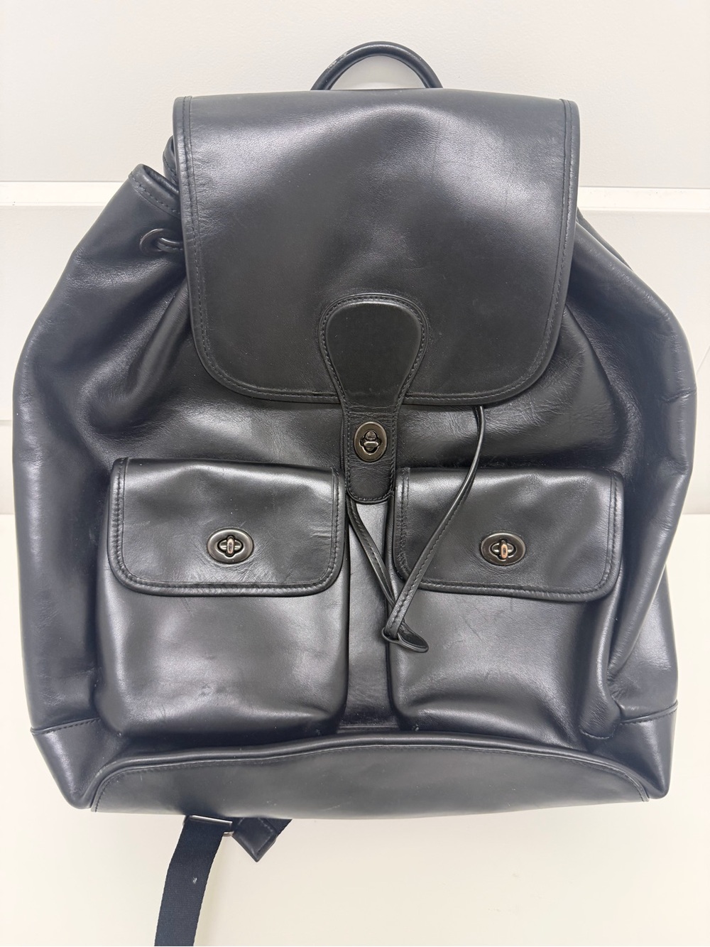 Coach Heritage Leather Backpack - Picture 9 of 14